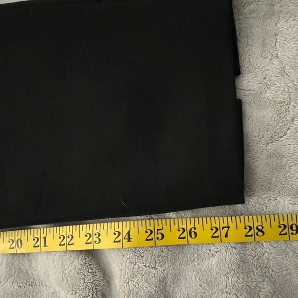 St. John Caviar Black Cigarette Ankle Pants Size 12 Side Zip Closure Wool Blend - Picture 13 of 13